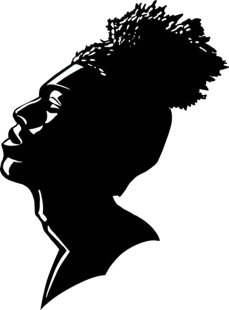 black man silhouette vector illustration