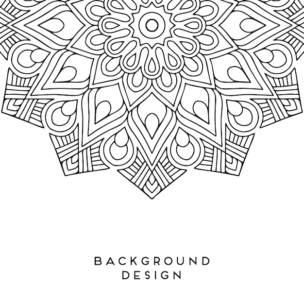 black mandala background