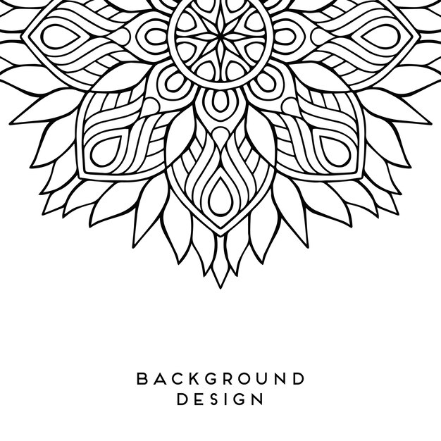 black mandala background