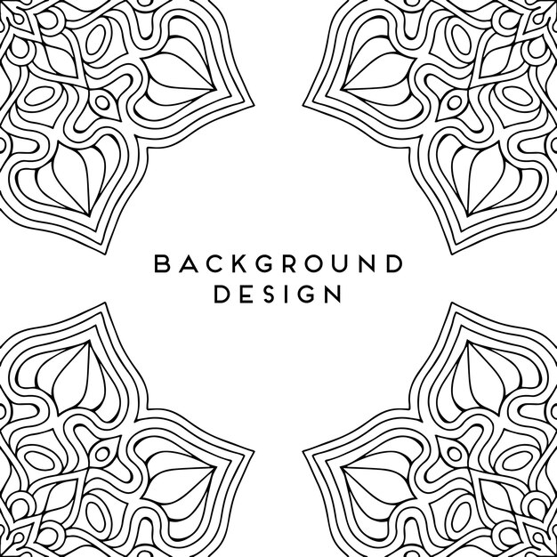 Black mandala background