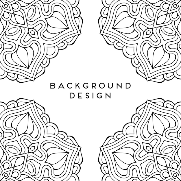 black mandala background