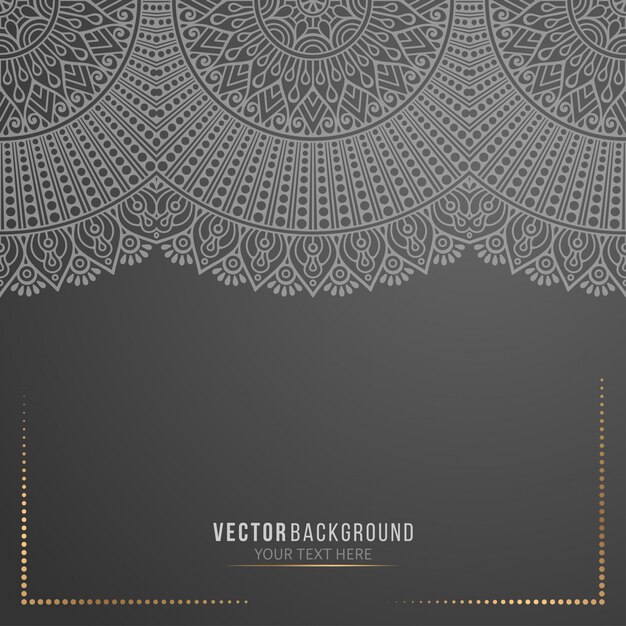 Black mandala background