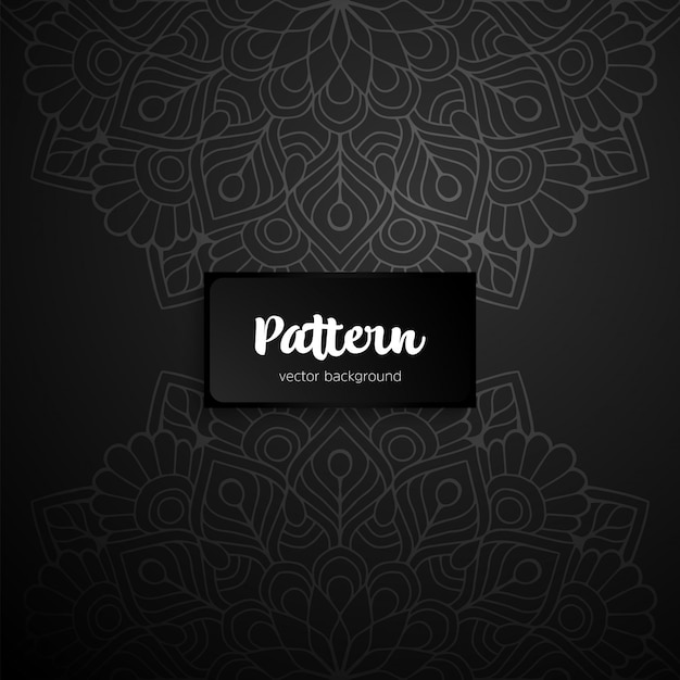 Black mandala seamless pattern. ethnic decorative ornament design.