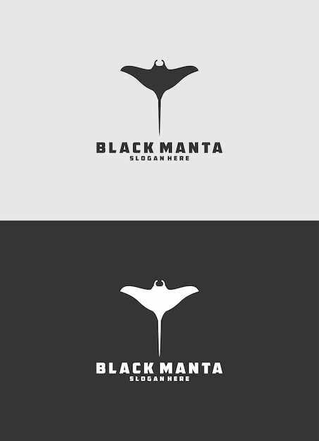 Black manta logo