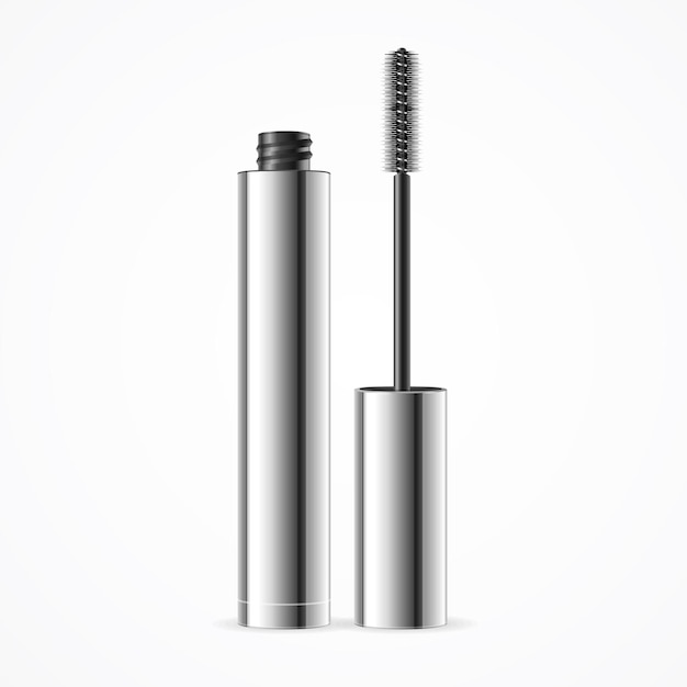 Black mascara isolated on white