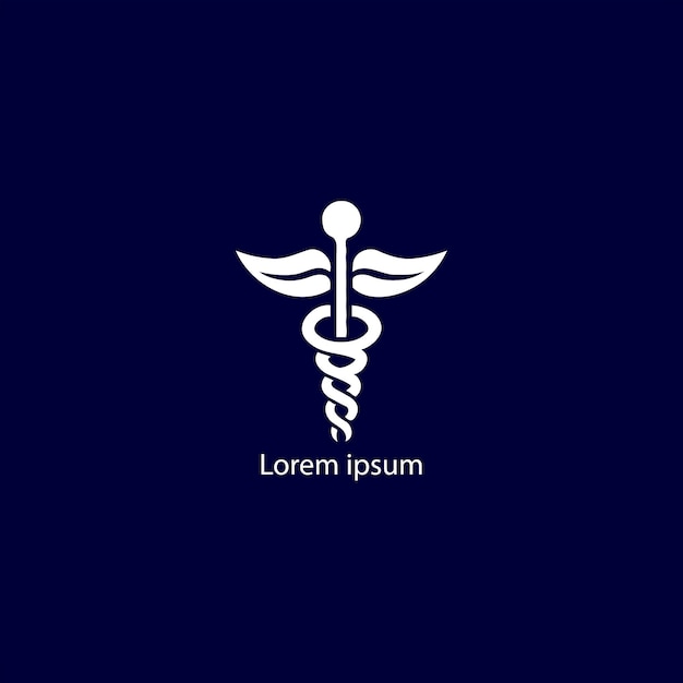 Vector black medical logo