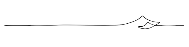A black metal wire with a white background