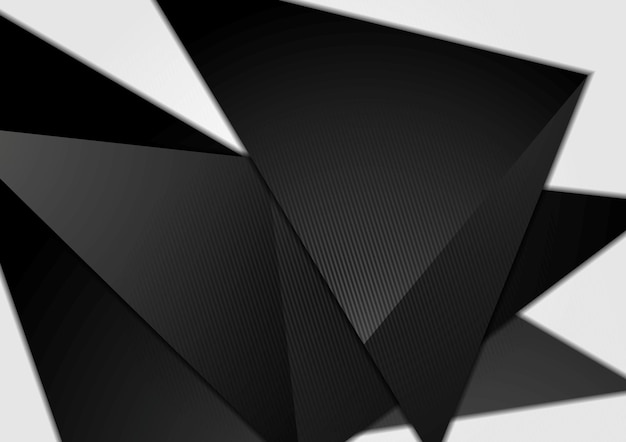 Black minimal tech background. Vector design illustration