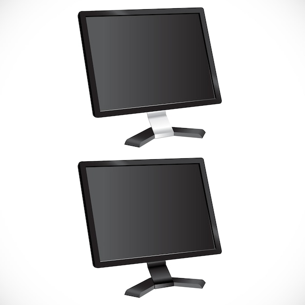 Vector black monitor