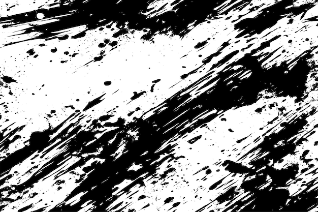 黒いモノクログランジ・テクスチャーを白い背景に ベクトルイラスト グランジ・オーバーレイ 背景
