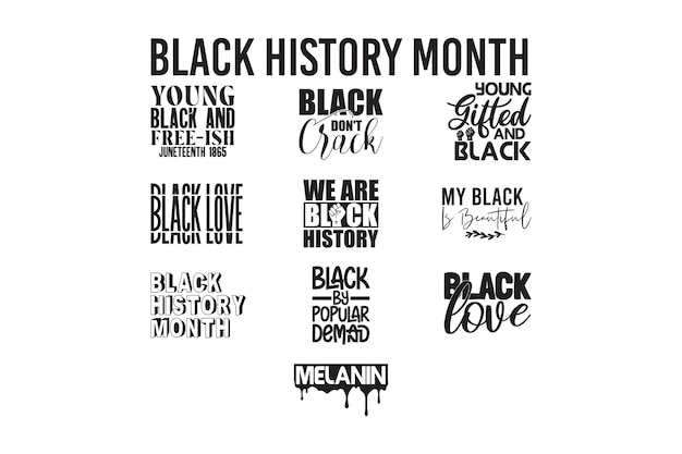 Black Month History SVG Bundle