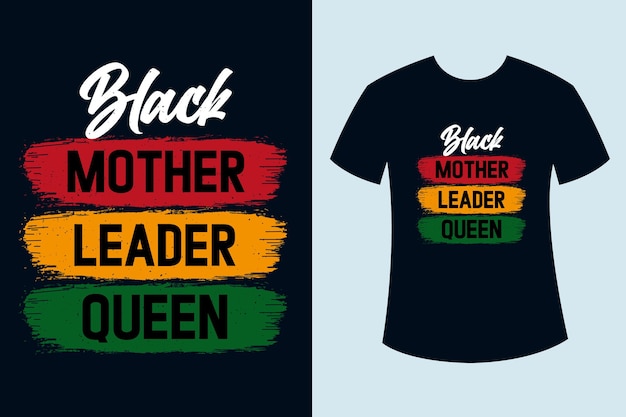 ベクトル black mother leader queen juneteenth tシャツデザイン, ブラックヒストリーtシャツ