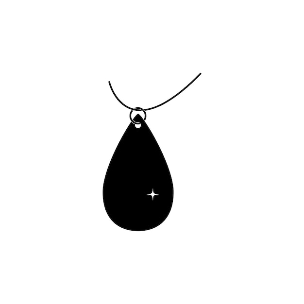 Вектор Логотип черного ожерелья