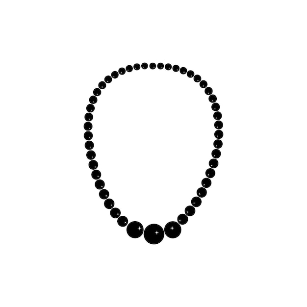 Black necklace logo