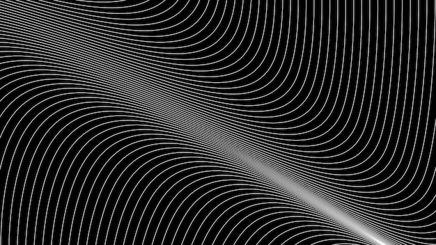 Vector black oblique curved lines background vector image