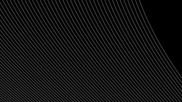 Vector black oblique curved lines background vector image