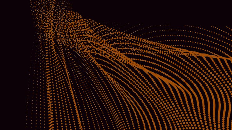 Vector black orange halftone abstract background for backdrop or presentation