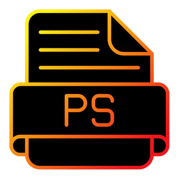 Vector a black and orange logo with the letters p and p on it