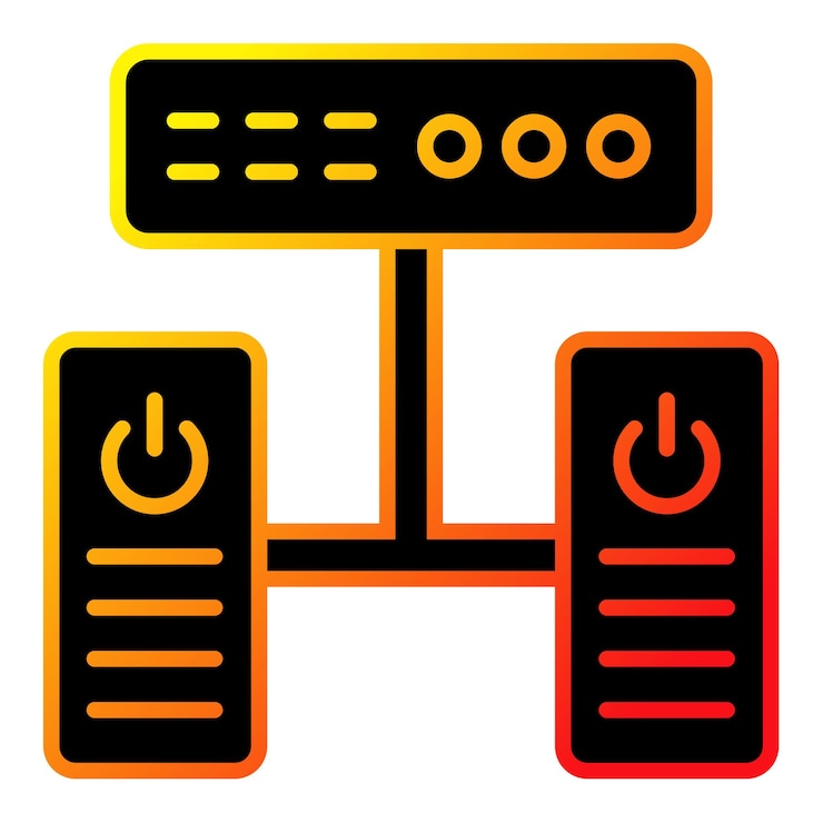 Vector a black and orange sign that says  power