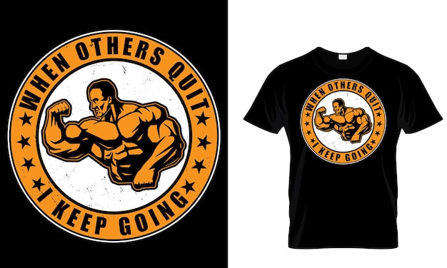 A black and orange t - shirt with the words'fathers quit'on the front.