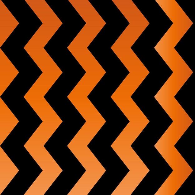 Black and orange zig zag lines pattern