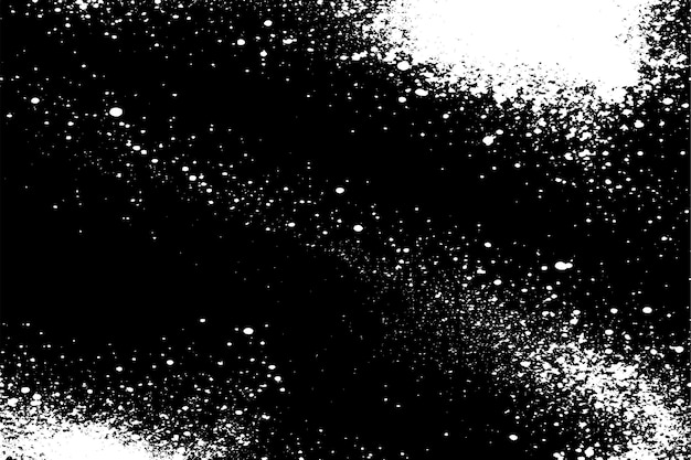 Sovrapposizione nera monocromatica consistenza grunge su sfondo bianco immagine vettoriale consistenza di sfondo
