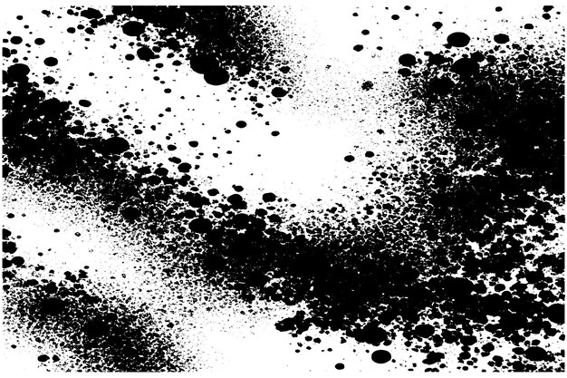 Sovrapposizione nera monocromatica consistenza grunge su sfondo bianco immagine vettoriale consistenza di sfondo