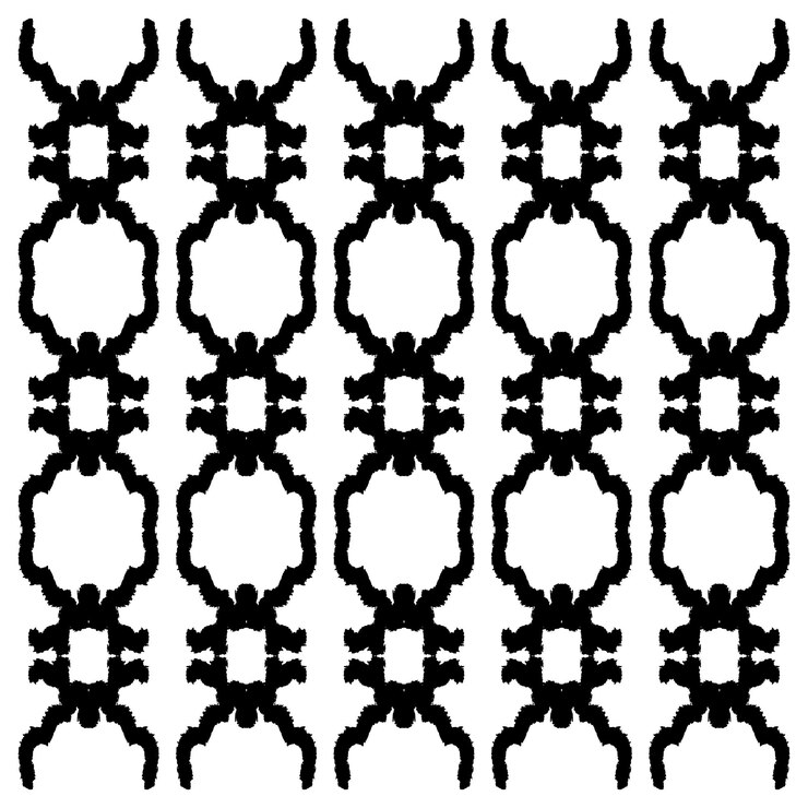 Vector black paint brush strokes vector seamless pattern. hand draw lines illustration.