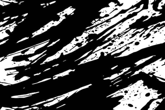black paint grungy texture on white background