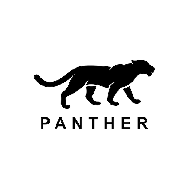 Vector black panther vector logo