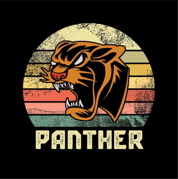 Vector black panther