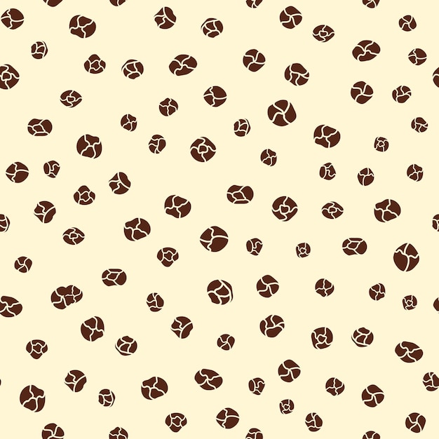 Vector black pepper spice seamless hand drawn pattern