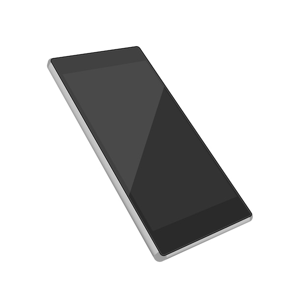 Black Phone Mockup Perspective View