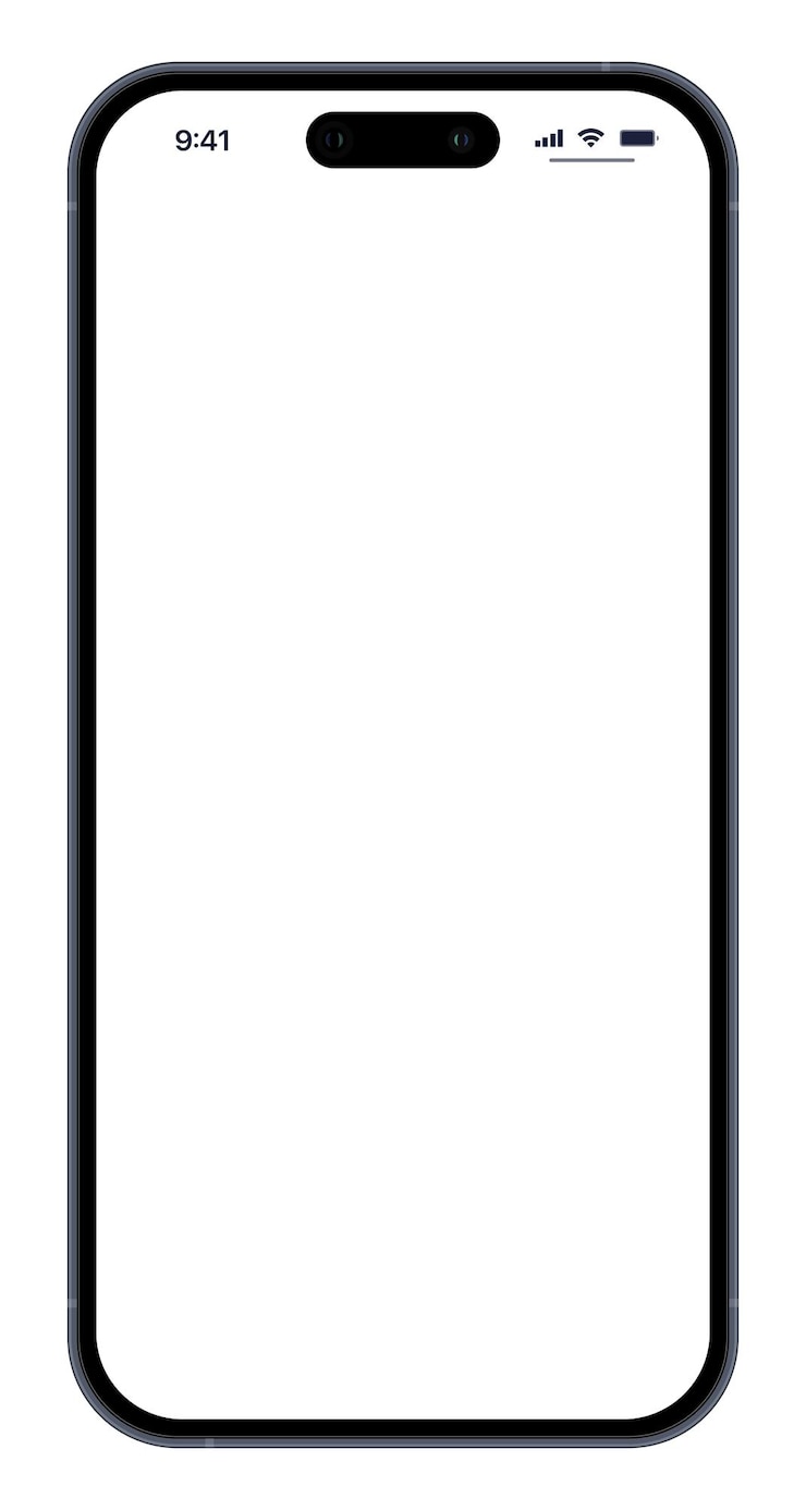 Вектор черный телефон с белым экраном, на котором написано iphone
