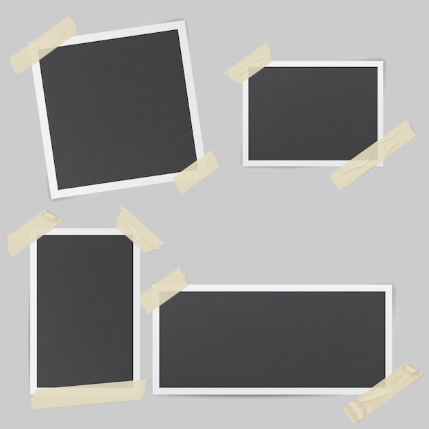 black photo frames