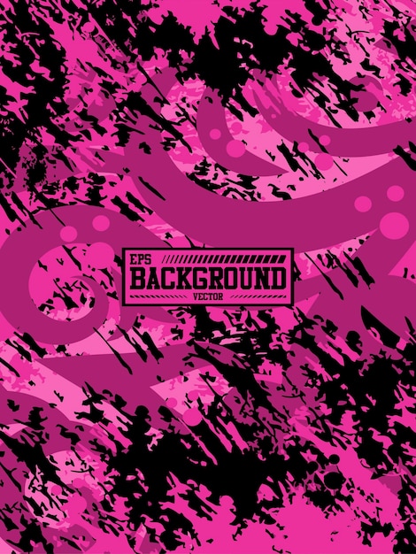 Black pink background dark pink octopus