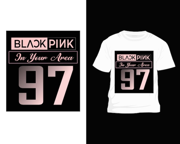 A black pink t shirt design template