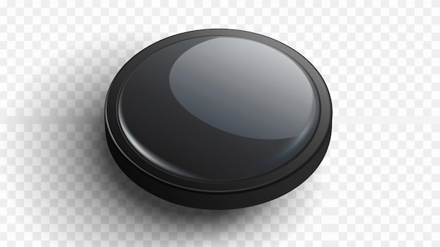 Vector a black plastic lid for a product