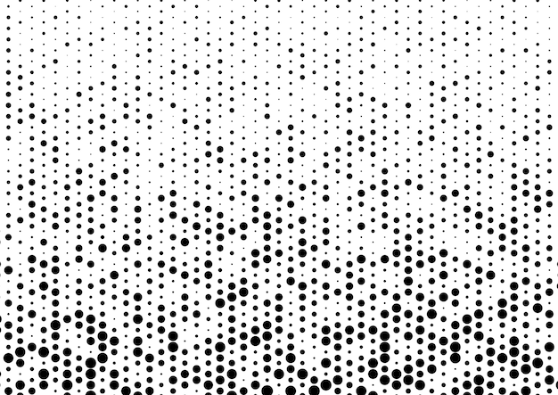 Black points halftone pattern white background