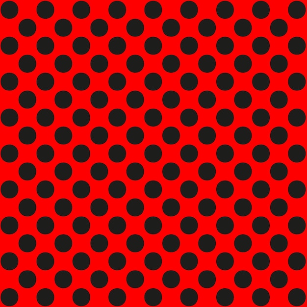 Black polka dot background on red background polka dot background black dot pattern on red backgro