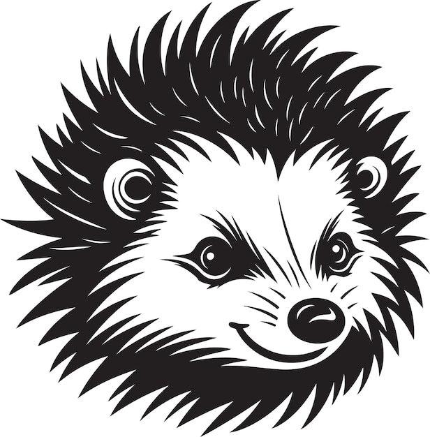 Vector black porcupine spike signature porcupine spike modern crest