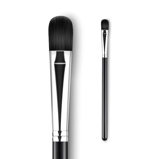 Black Professional Makeup Concealer with Black Handle