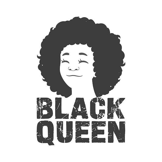 Black queen tshirt design