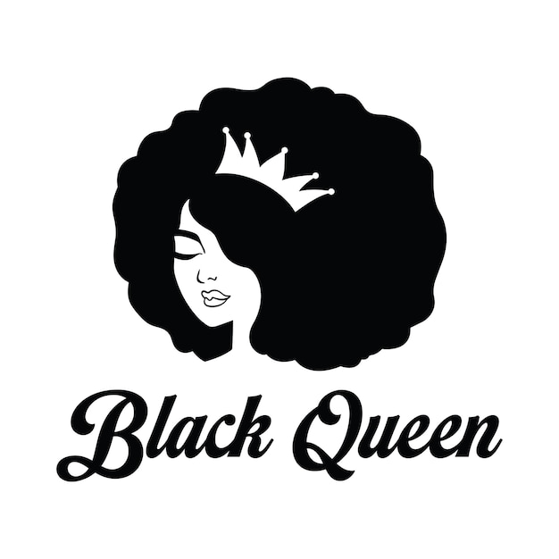 Vector black queen