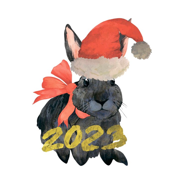 Premium Vector | Black rabbit