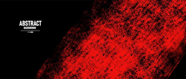 Vector black and red abstract grunge background