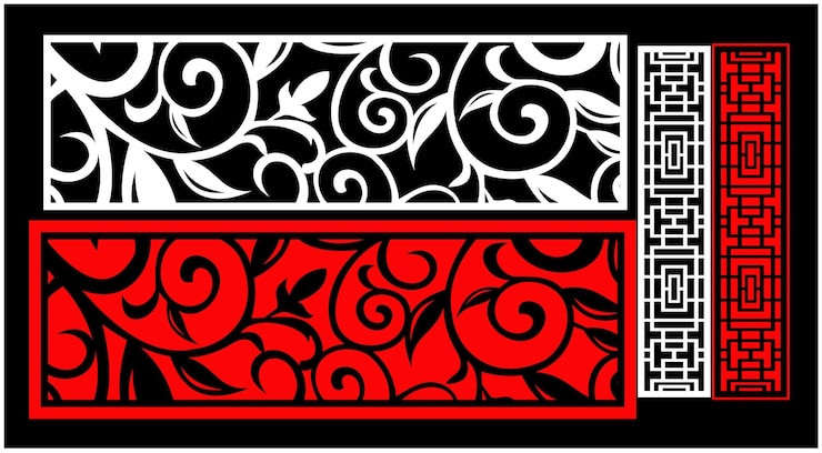 A black and red card with the words'black and white'on it.
