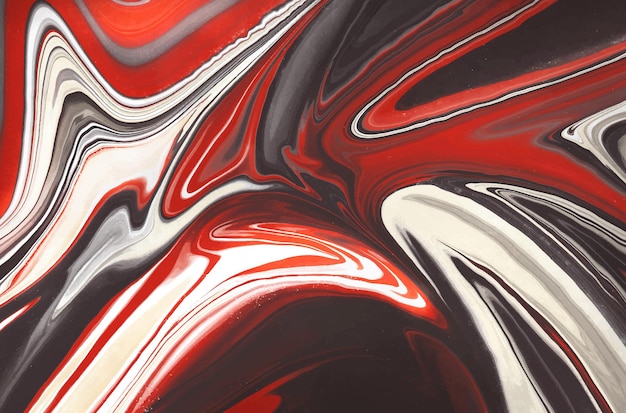 Black and Red Liquid marble texture background