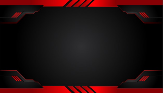 Premium Vector | Black and red metal background