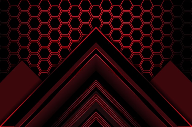 Black Red Modern Abstract Background